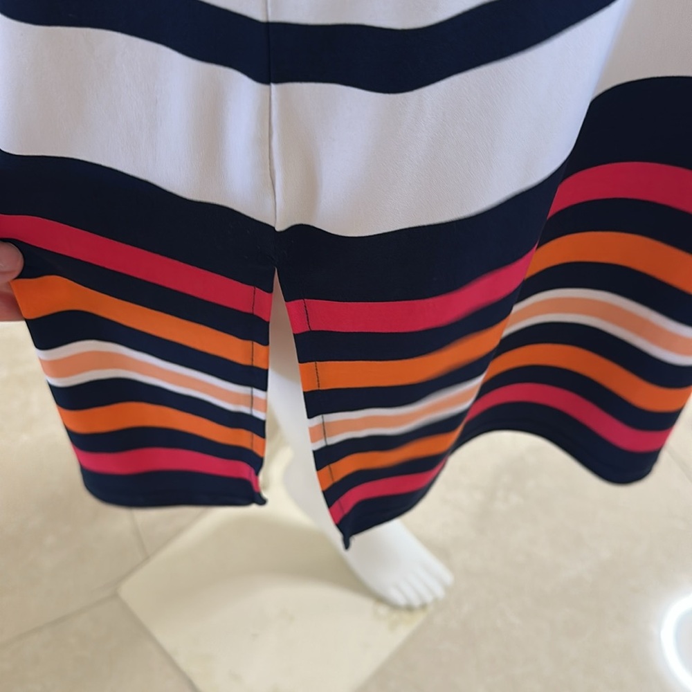 Jones New York Petite Striped Sleeveless Maxi Dress - Picture 3 of 4